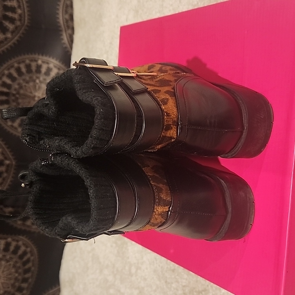 Cheetah Print Booties